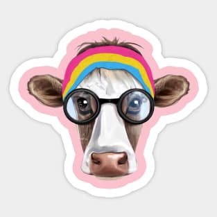 Subtle Pansexual, Subtle Pan, Cow Pride, Cute Pansexual, Cute Pan, Cute Pan Pride, Subtle Pan, Pansexual, Pan Flag Color, Pansexual Pride, Pan Pride, Subtle Pansexual, Cute Pansexual, Pansexual Clothing, Pansexuality, Cute Pansexuality Sticker